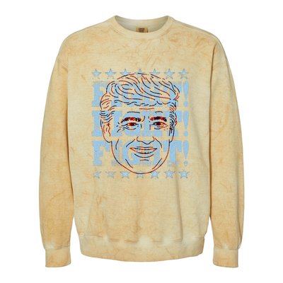 Trump 2024 Colorblast Crewneck Sweatshirt