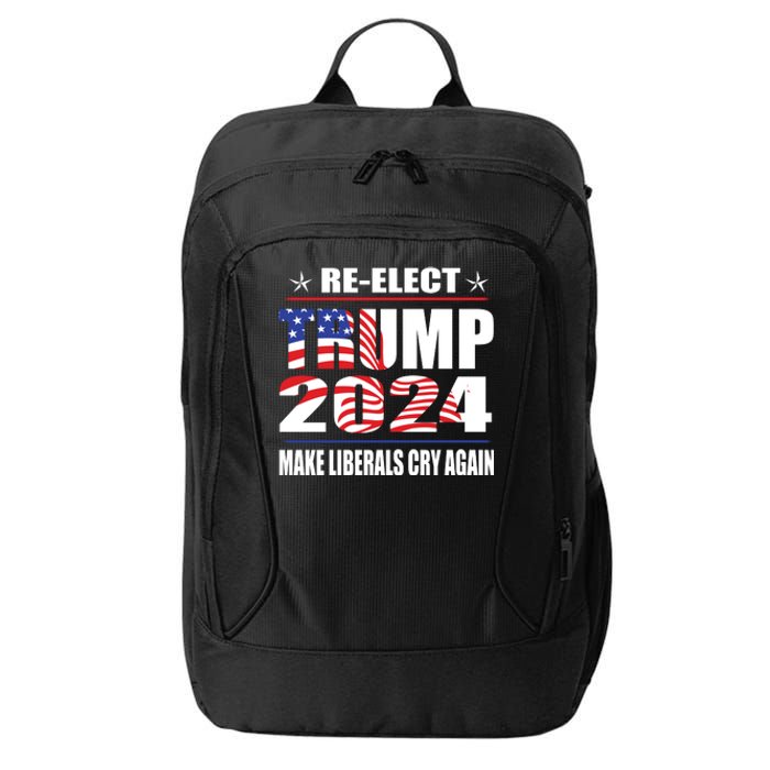 Trump 2024 The Return Make Liberals Cry Again City Backpack