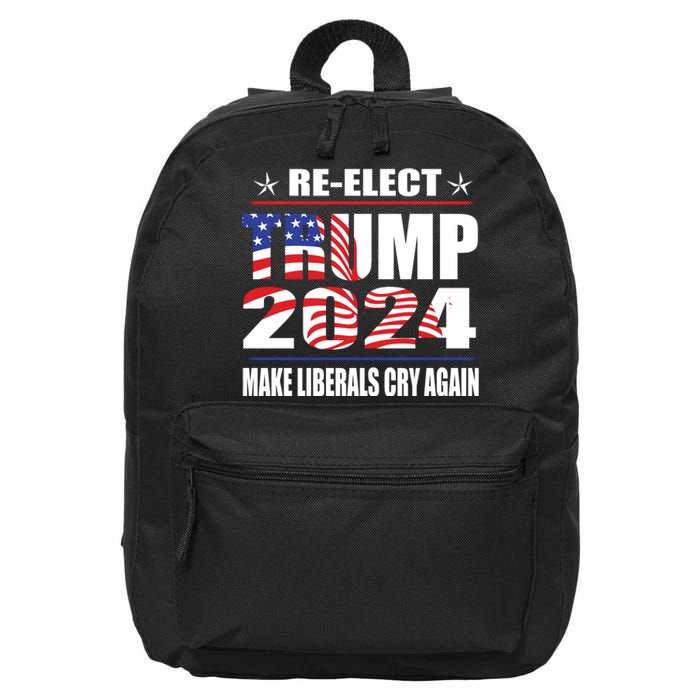 Trump 2024 The Return Make Liberals Cry Again 16 in Basic Backpack