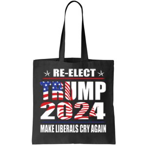 Trump 2024 The Return Make Liberals Cry Again Tote Bag