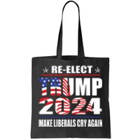 Trump 2024 The Return Make Liberals Cry Again Tote Bag