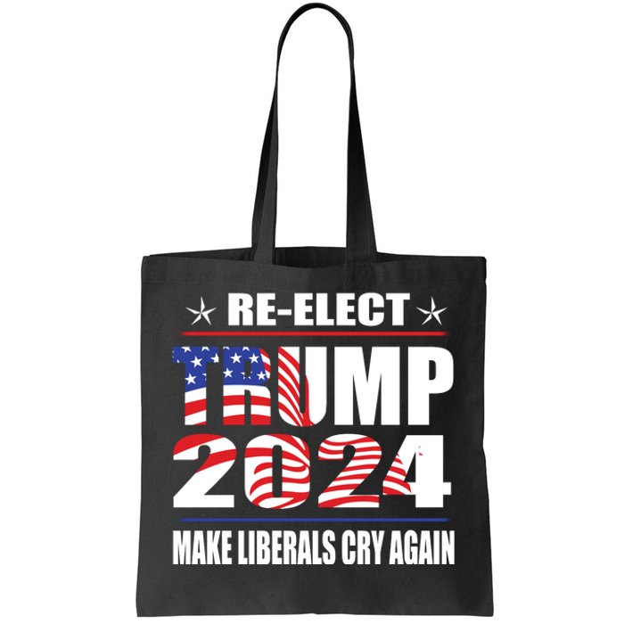 Trump 2024 The Return Make Liberals Cry Again Tote Bag