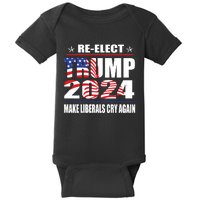 Trump 2024 The Return Make Liberals Cry Again Baby Bodysuit