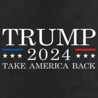Trump 2024 Take America Back 7 Panel Mesh Trucker Snapback Hat