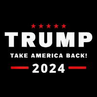 Trump 2024 Take America Back Front On The Back Bucket Hat