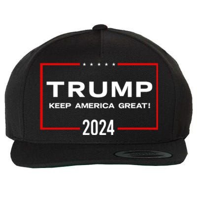 TRUMP 2024! Wool Snapback Cap