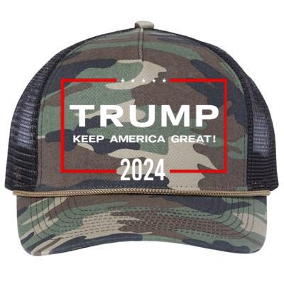 TRUMP 2024! Retro Rope Trucker Hat Cap