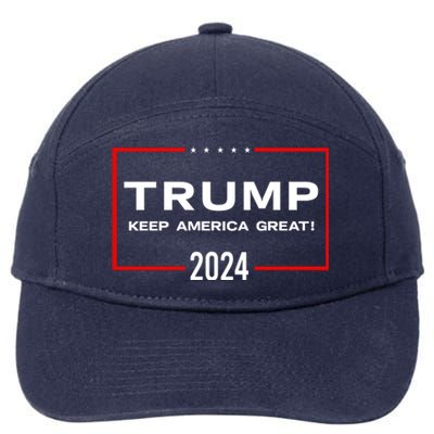 TRUMP 2024! 7-Panel Snapback Hat