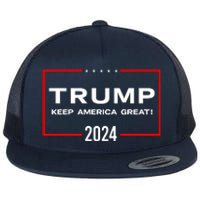 TRUMP 2024! Flat Bill Trucker Hat