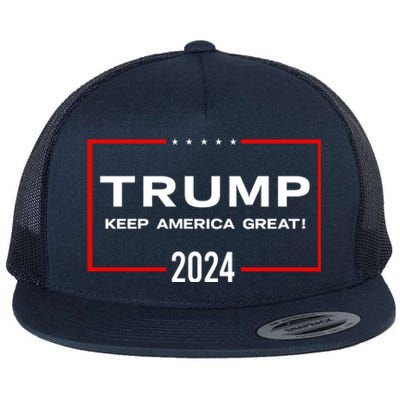 TRUMP 2024! Flat Bill Trucker Hat