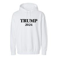 Trump 2024 Garment-Dyed Fleece Hoodie