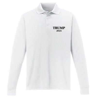 Trump 2024 Performance Long Sleeve Polo