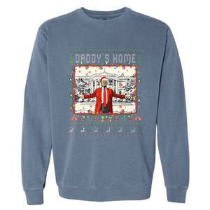 Trump 2024 Take America Back DaddyS Home Trump Xmas 2024 Garment-Dyed Sweatshirt