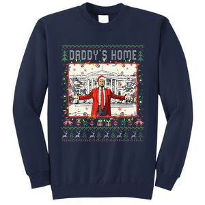 Trump 2024 Take America Back DaddyS Home Trump Xmas 2024 Tall Sweatshirt