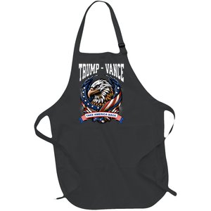 Trump 2024 Trump Vance Take America Back Full-Length Apron With Pockets