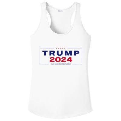 Trump 2024 Take America Back Ladies PosiCharge Competitor Racerback Tank