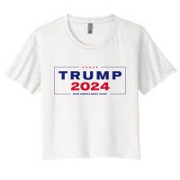 Trump 2024 Take America Back Women's Crop Top Tee