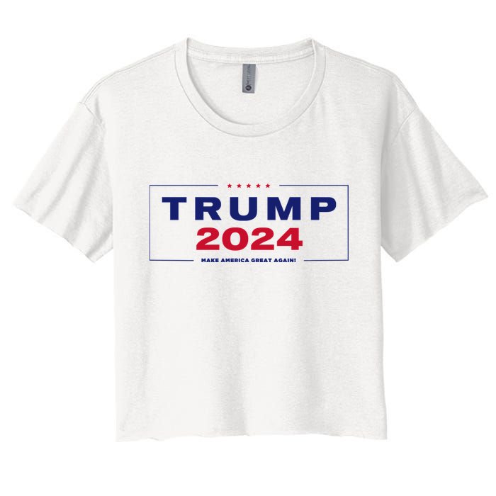 Trump 2024 Take America Back Women's Crop Top Tee