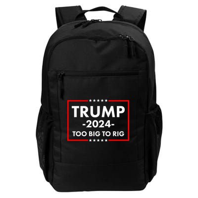 Trump 2024 Too Big To Rig Backpack