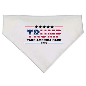 Trump 2024 Take America Back Usa USA-Made Doggie Bandana