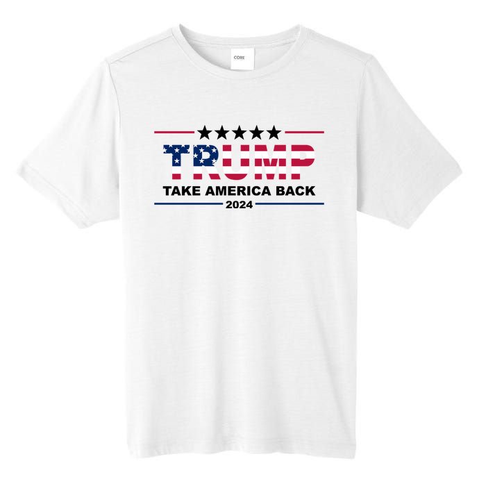 Trump 2024 Take America Back Usa Tall Fusion ChromaSoft Performance T-Shirt