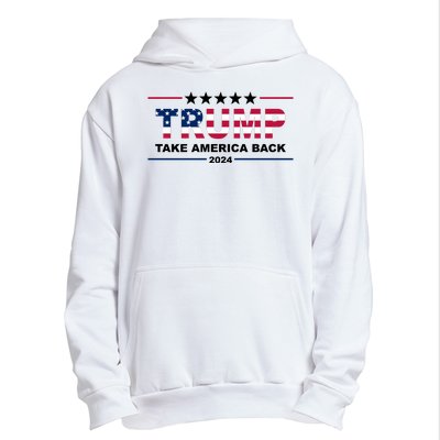 Trump 2024 Take America Back Usa Urban Pullover Hoodie