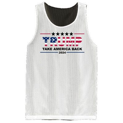 Trump 2024 Take America Back Usa Mesh Reversible Basketball Jersey Tank