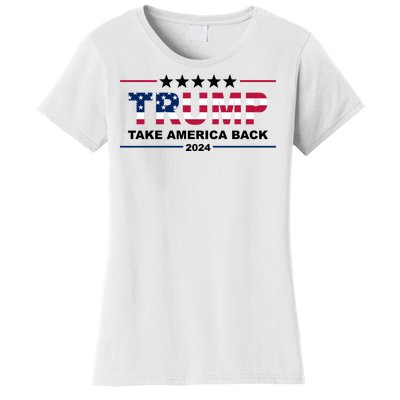 Trump 2024 Take America Back Usa Women's T-Shirt