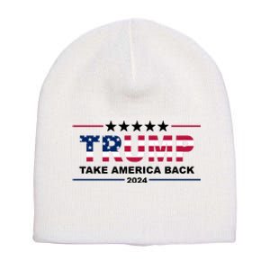 Trump 2024 Take America Back Usa Short Acrylic Beanie