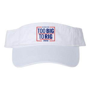 Trump 2024 Too Big To Rig Valucap Bio-Washed Visor