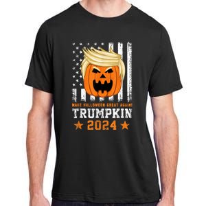 Trumpkin 2024 Usa Make Halloween Great Again Funny Trump Adult ChromaSoft Performance T-Shirt