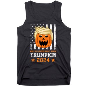 Trumpkin 2024 Usa Make Halloween Great Again Funny Trump Tank Top