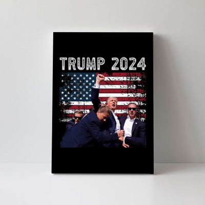 Trump 2024 Us Flag Donald Trump Election Rally Shooting 2024 Canvas