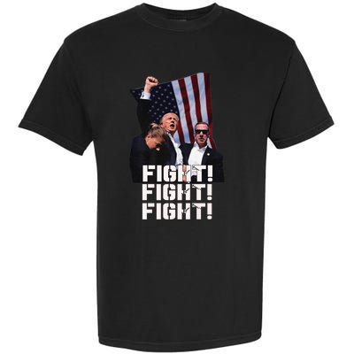 Trump 2024 Us Flag Donald Trump Election Rally Shooting 2024 Garment-Dyed Heavyweight T-Shirt