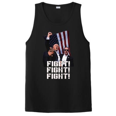 Trump 2024 Us Flag Donald Trump Election Rally Shooting 2024 PosiCharge Competitor Tank