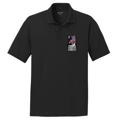 Trump 2024 Us Flag Donald Trump Election Rally Shooting 2024 PosiCharge RacerMesh Polo