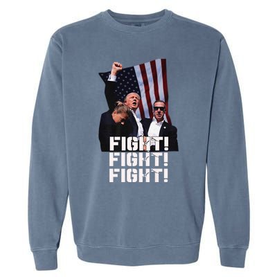 Trump 2024 Us Flag Donald Trump Election Rally Shooting 2024 Garment-Dyed Sweatshirt