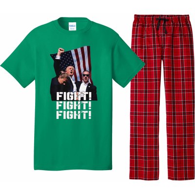 Trump 2024 Us Flag Donald Trump Election Rally Shooting 2024 Pajama Set