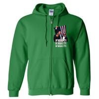 Trump 2024 Us Flag Donald Trump Election Rally Shooting 2024 Full Zip Hoodie