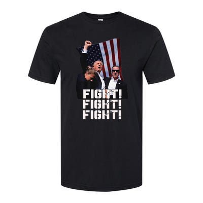 Trump 2024 Us Flag Donald Trump Election Rally Shooting 2024 Softstyle CVC T-Shirt