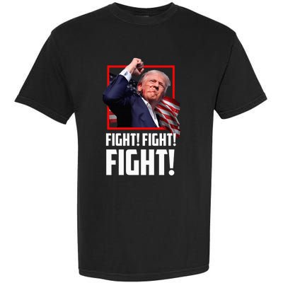 Trump 2024 Us Flag Donald Trump Election Rally Shooting 2024 Garment-Dyed Heavyweight T-Shirt