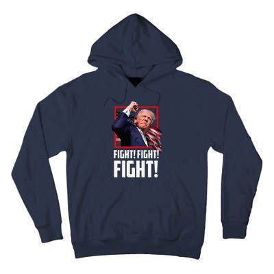 Trump 2024 Us Flag Donald Trump Election Rally Shooting 2024 Tall Hoodie