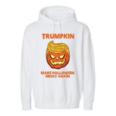 Trumpkin 2024 Usa Make Halloween Great Again Funny Garment-Dyed Fleece Hoodie