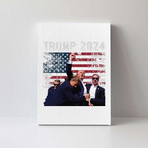 Trump 2024 Us Flag Donald Trump Election Rally Shooting 2024 Canvas