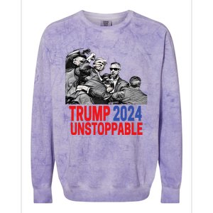 Trump 2024 Usa President Elections Pennsylvania Voters 2024 Colorblast Crewneck Sweatshirt