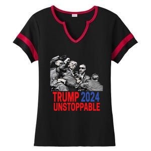 Trump 2024 Usa President Elections Pennsylvania Voters 2024 Ladies Halftime Notch Neck Tee