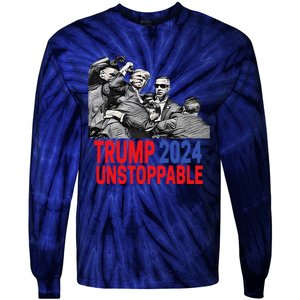 Trump 2024 Usa President Elections Pennsylvania Voters 2024 Tie-Dye Long Sleeve Shirt