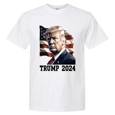 American President Donald Trump 2024 Election Garment-Dyed Heavyweight T-Shirt