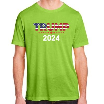 Trump 2024 | Us Flag Adult ChromaSoft Performance T-Shirt