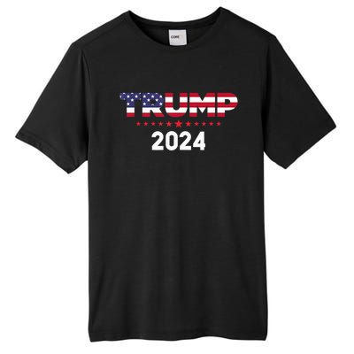 Trump 2024 | Us Flag Tall Fusion ChromaSoft Performance T-Shirt